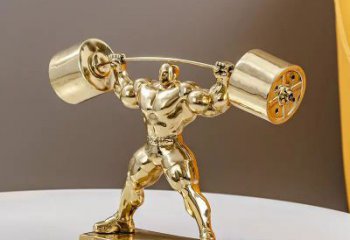 黄铜举重铜像厂家 举重人物铜雕 举重运动员铜雕产品