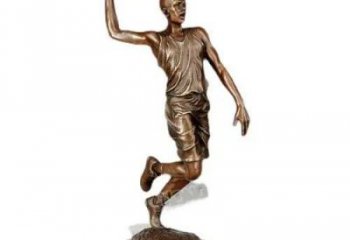 足球队男人铜雕厂家 男人运动员人物铜雕
