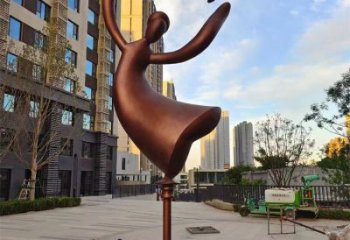 跳舞体操人物铜雕厂家 运动员人物铜像制作