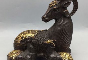 绵羊铜雕厂家 抽象动物铜雕