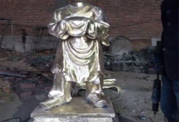 铸铜童男童女神像厂家 黄铜神像铜雕