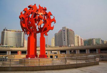 火炬铜雕 公园广场景观铜雕制作
