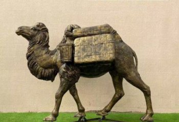 铜雕骆驼厂家 铸铜动物雕塑
