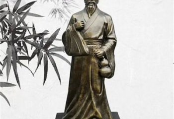 草地华佗雕塑厂家 现代校园名医雕塑 大型药王雕塑制造商