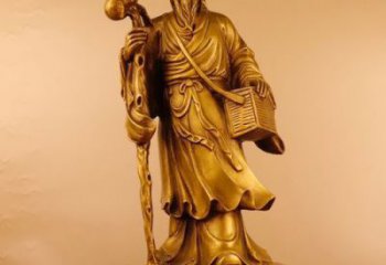 预选华佗雕塑 彩绘剪纸名医雕塑 现代药王雕塑