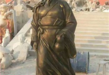 铸铜华佗雕塑生产厂家 景观美陈名医雕塑 现代药王雕塑