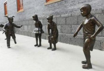 大门口小孩子雕塑厂家 发光公园儿童雕塑 仿真童趣雕塑