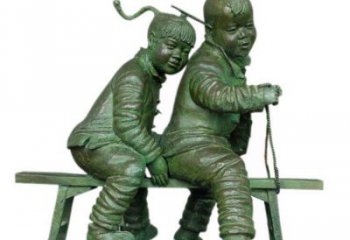 园林小孩子雕塑制造商 大型景观儿童雕塑 中式童趣雕塑价格